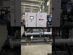 Shell dan tabung kondensor dan evaporator pendingin air sekrup chiller dengan kontrol PLC