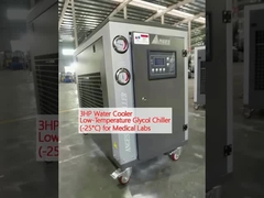 3HP Water Cooler Glycol Chiller suhu rendah (-25°C) untuk laboratorium medis