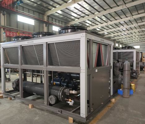 Beli Semi Hermetic Air Cooled Screw Compressor Chiller R134a / R407C / R22 Untuk Industri Kimia online manufacture