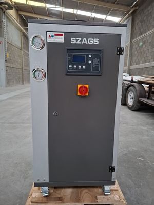 Beli 5HP Industrial Water Cooler Pengolahan Plastik 5RT Air Cooled Chiller Untuk Pendinginan Kimia Farmasi Kondensor Tabung Tembaga online manufacture