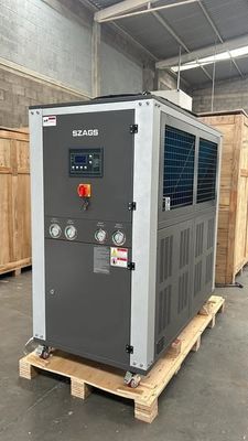 Beli 25RT Chiller industri hemat energi efisiensi tinggi kompresor yang diimpor laboratorium kontrol suhu PID cerdas/semikonduktor/laser adaptasi multi-industri sistem sirkulasi pendingin udara online manufacture