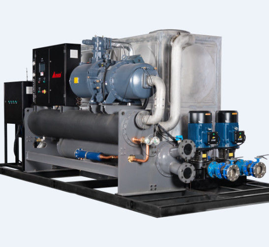50HP Unit Sistem Chiller Berpendingin Air Terintegrasi Shell dan Paket Tabung