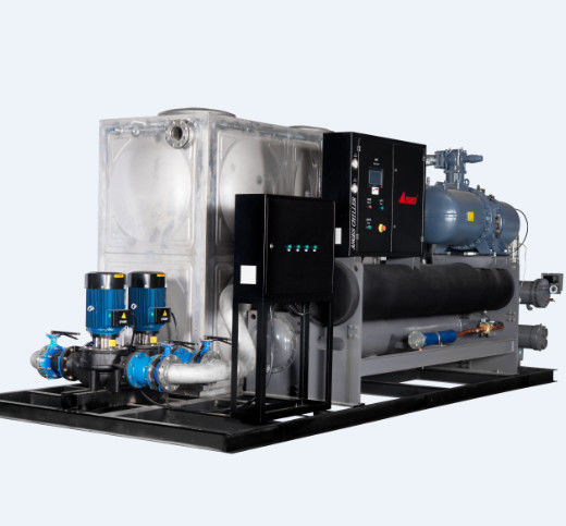 50HP Unit Sistem Chiller Berpendingin Air Terintegrasi Shell dan Paket Tabung