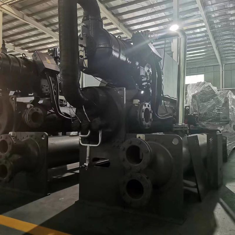 60hp Industrial Air Dingin Chiller Sistem Terintegrasi Semi Hermetic Sekrup Tipe