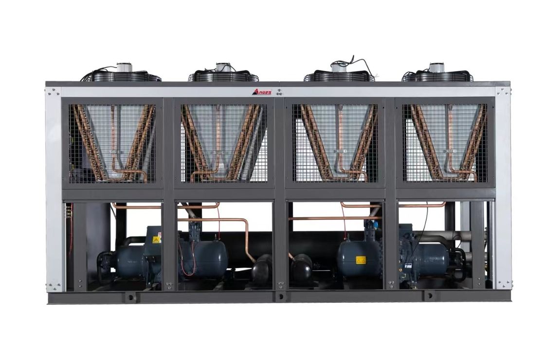 PLC dikendalikan udara didinginkan industri air chiller dengan sekrup kompresor untuk kontrol pendinginan yang tepat