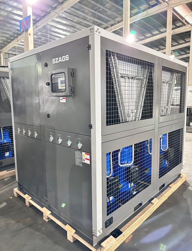 R407C Kulkas 40HP Kompresor Industrial Air Chiller untuk Plastik cetakan pendinginan