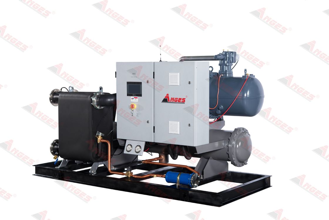 400RT Double Compressors Chiller Kapasitas Pendingin Besar Screw Chiller Dingin Air Untuk Industri Minuman