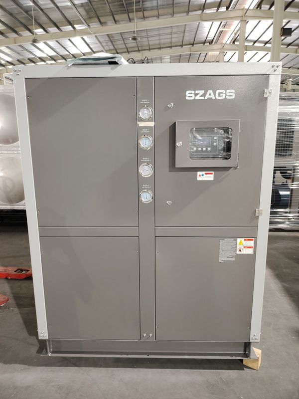 30HP Industrial Air Cooled Scroll Type Water Chiller Portable Cooling System untuk proses injeksi