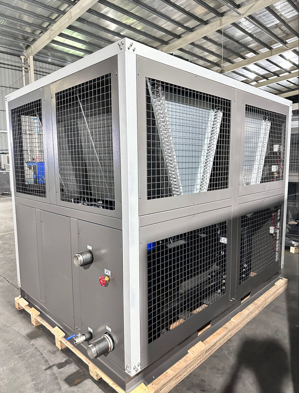 50Ton Air Dingin Air Chiller Glycol Chiller dengan Empat Scroll Compressor Industri Air Chiller Produsen