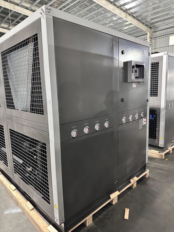 Pabrik Supply 60HP Air Dingin Industrial Air Chiller 60 Ton Scroll Type Glycol Chiller dengan Empat Scroll Compressor