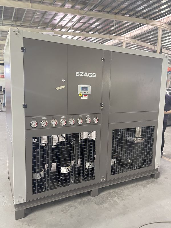 Efisiensi tinggi 40HP CHILLER DENGAN Banyu DENGAN INDUSTRIAL 130 KW SCROLL CHILLER DENGAN Banyu DENGAN MACHINE INJEKSI