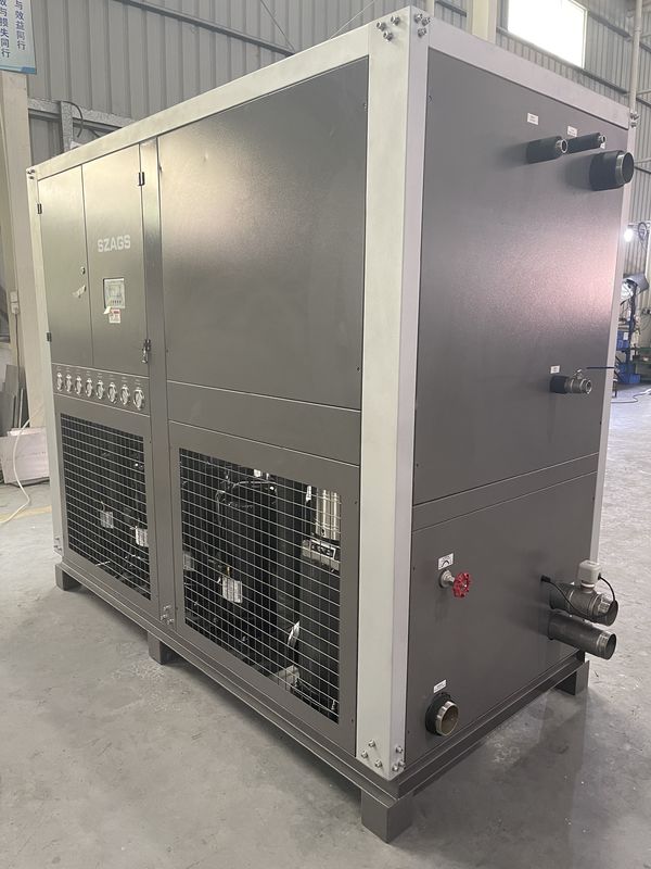 Efisiensi tinggi 40HP CHILLER DENGAN Banyu DENGAN INDUSTRIAL 130 KW SCROLL CHILLER DENGAN Banyu DENGAN MACHINE INJEKSI