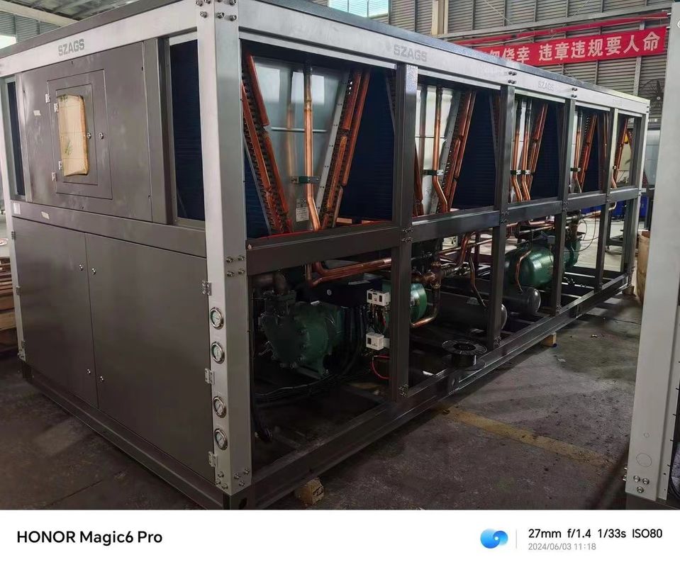 120hp Portable Chiller Air Industri Semi Hermetic Jenis Sekrup