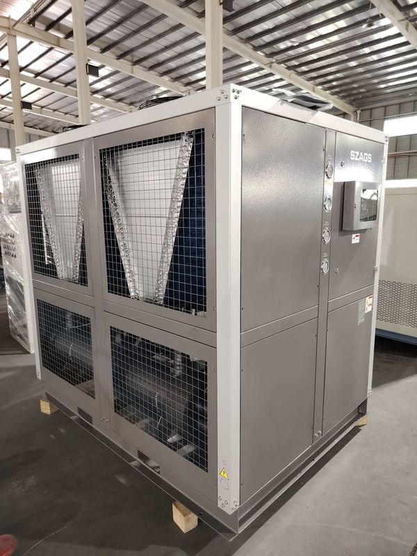 30HP Industrial Scroll Type Air Cooling Water Chiller 92kW Glycol Chiller Sistem pendingin