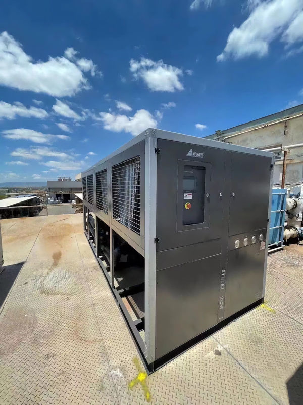 100HP Industrial Screw Type Chiller dengan Dua Sistem Pendingin Air Dingin Screw Water Glycol Chiller