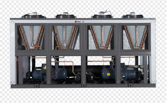 150HP Industrial Air Cooled Screw Chiller Untuk Mesin Film Tertiup Dan PET Botol Line
