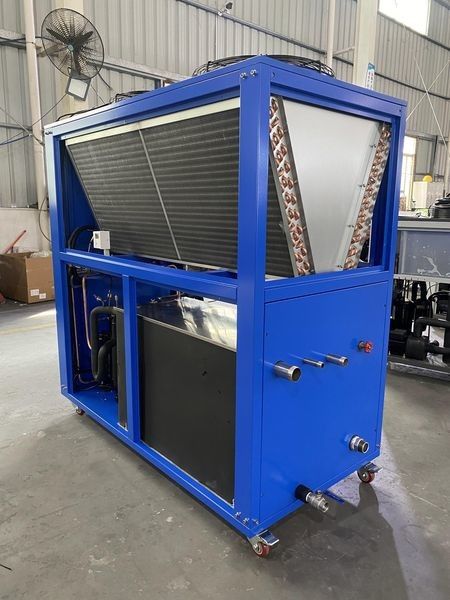 Chiller hemat energi ramah lingkungan 20kw semua sistem pendingin tabung tembaga bahan pendingin lingkungan 8HP