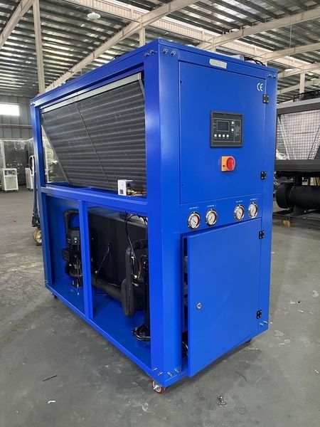 Chiller hemat energi ramah lingkungan 20kw semua sistem pendingin tabung tembaga bahan pendingin lingkungan 8HP