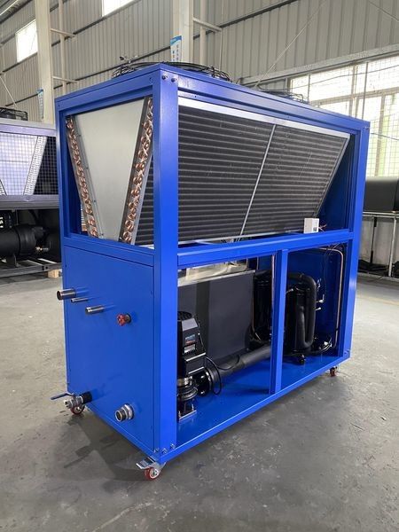Chiller hemat energi ramah lingkungan 20kw semua sistem pendingin tabung tembaga bahan pendingin lingkungan 8HP