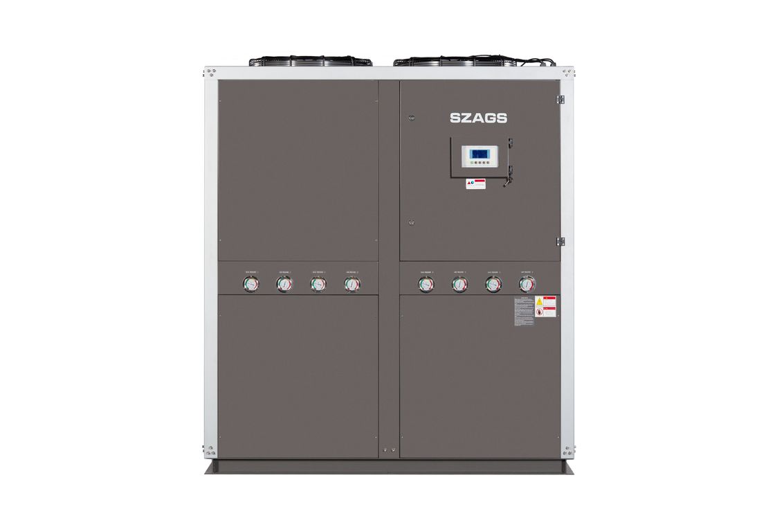 Tipe pendingin tabung tembaga bergelombang Low Noise Outer Rotor Fan Portable Water Chiller dengan tangki air stainless steel