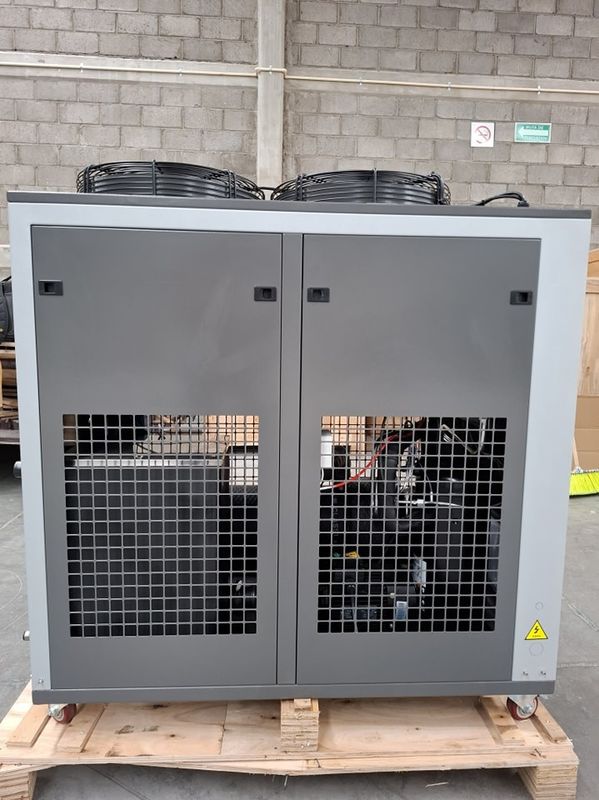 5HP Industrial Water Cooler Pengolahan Plastik 5RT Air Cooled Chiller Untuk Pendinginan Kimia Farmasi Kondensor Tabung Tembaga