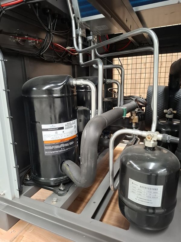 5HP Industrial Water Cooler Pengolahan Plastik 5RT Air Cooled Chiller Untuk Pendinginan Kimia Farmasi Kondensor Tabung Tembaga