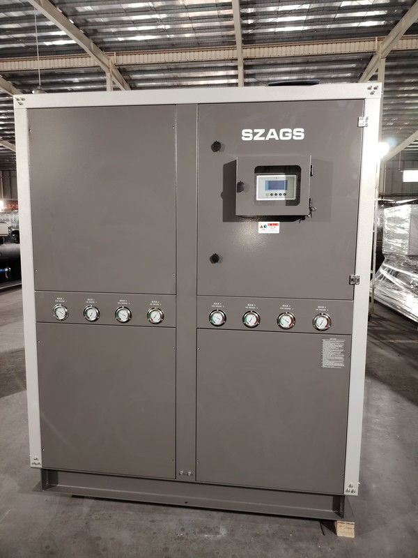 40 Ton Air Cooled Scroll Type Water Chiller 144KW Air Cooled Industrial System untuk Mesin Ekstrusi