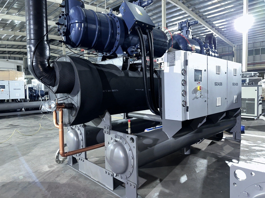 150HP Industrial Air-dingin sekrup Chiller dengan sistem kompresor ganda untuk solusi pendinginan yang optimal