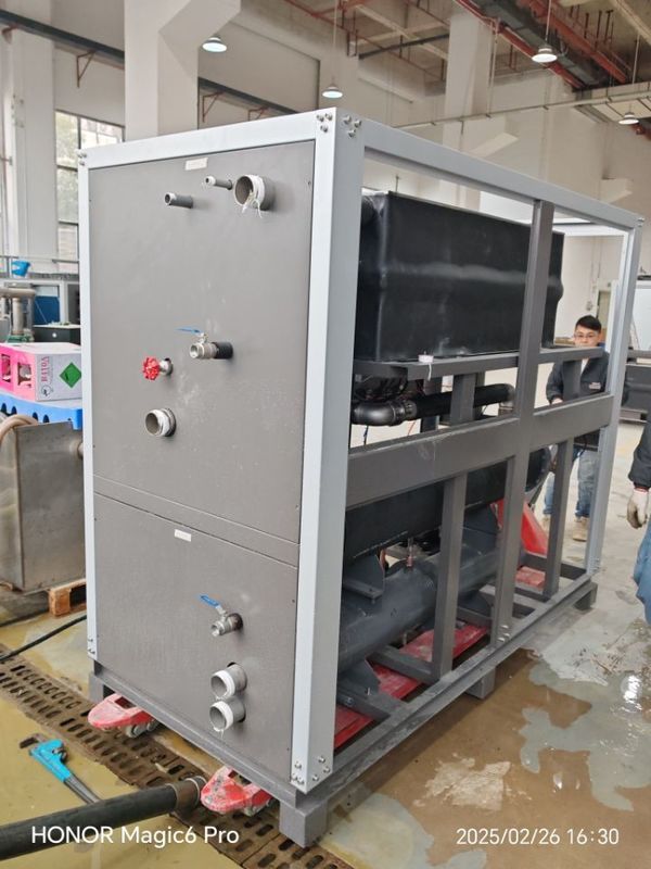 15hp Industrial Chiller Integrated System Hermetic Scroll Type Emerson Expansion Valve untuk pendinginan yang lebih baik