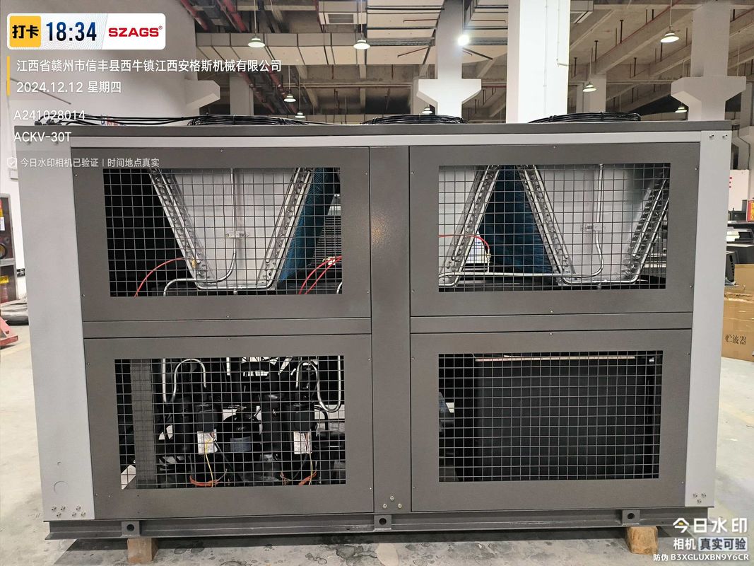 Efisiensi tinggi 30HP Air-dingin Roll Industrial Inverter Chiller untuk untuk Plastic Injection Molding dan aplikasi pengolahan makanan