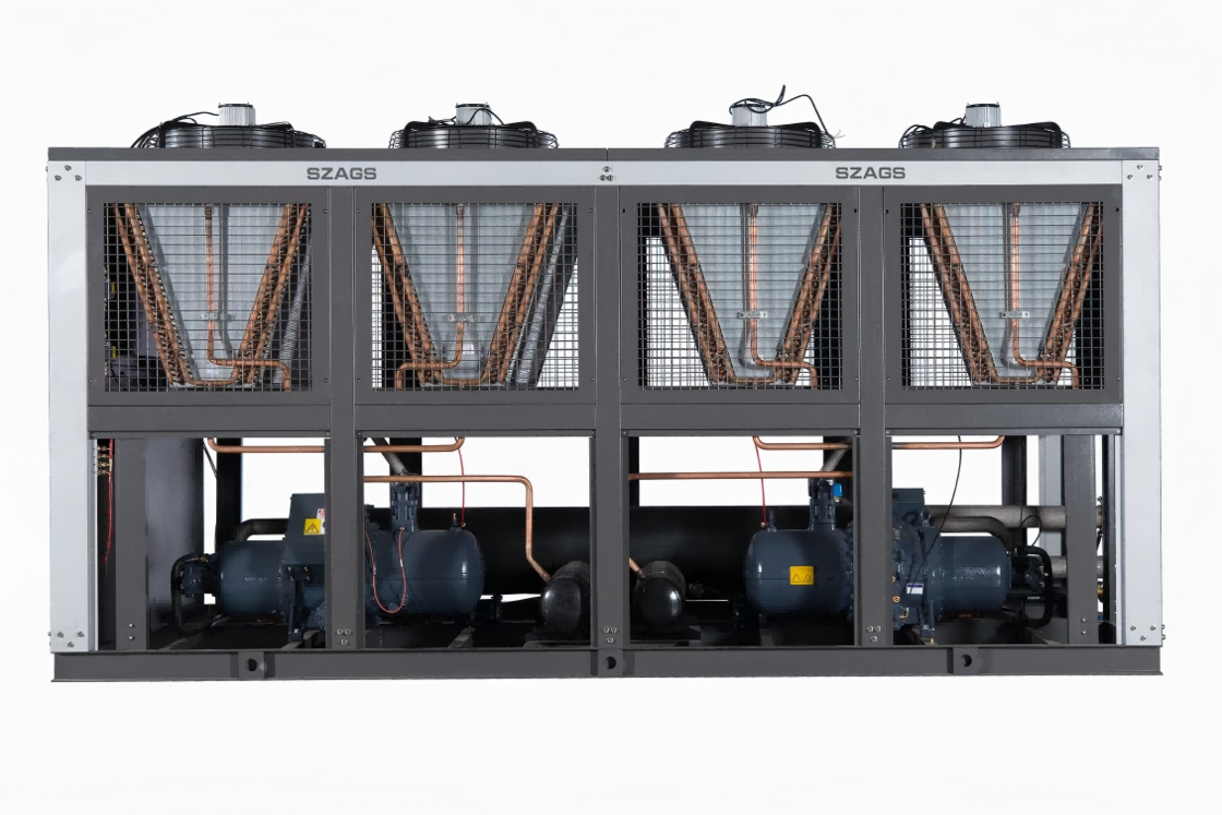 150HP Air-dingin sekrup Chiller-efisiensi tinggi pendinginan industri untuk garis ekstrusi plastik