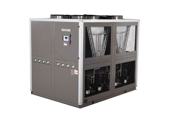 40 Ton Air Cooled Scroll Type Water Chiller 144KW Air Cooled Industrial System untuk Mesin Ekstrusi
