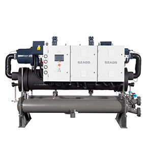 Microcomputer Control 240HP Air-dingin sekrup Chiller dengan Shell dan tabung atau S.S Plat tipe Evaporator